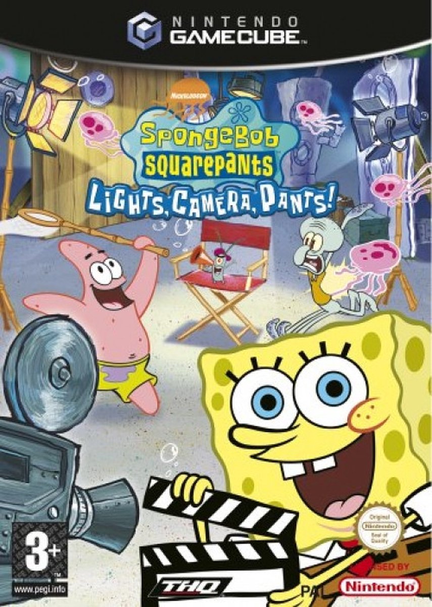 spongebob squarepants licht uit camera aan (gamecube)